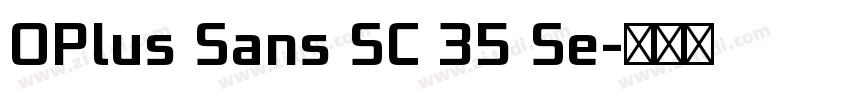 OPlus Sans SC 35 Se字体转换